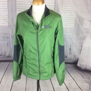 College World Series CWS Green Warm Up Jacket Med